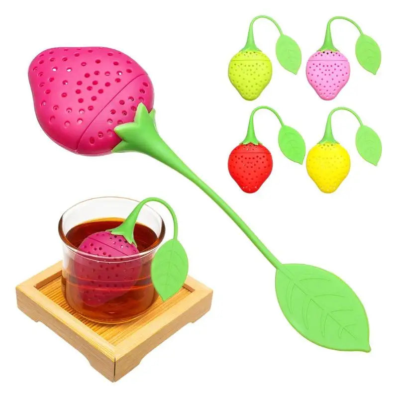 Reusable Silicone Tea Infuser Ball 1pc Easy Clean Loose Leaf Strainer Holder Perfect for Kettles Mugs Office Tea Lovers Vue