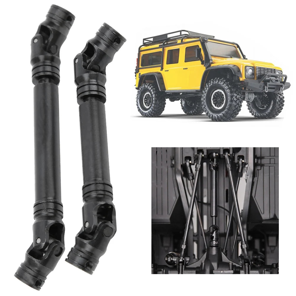 2Pc Steel Multiple Spline Drive Shaft for TRAXXAS TRX4 for Land Rover Defender RC Car Multiple Spline Drive Shaft RC Drive Shaft Vue