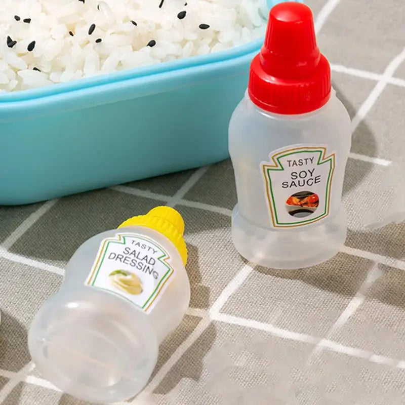 Mini Condiment Squeeze Bottles for Camping, BBQ & Travel Condiment Squeeze Bottles Vue