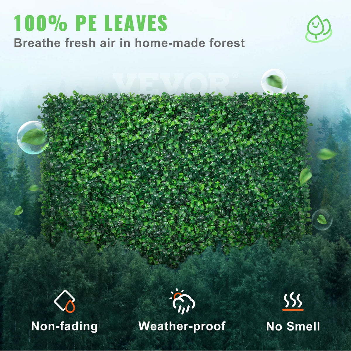 SucceBuy 24-Pack Artificial Boxwood Hedge Wall Panels 20x20/24x16 in Artificial Hedge Panels Vue