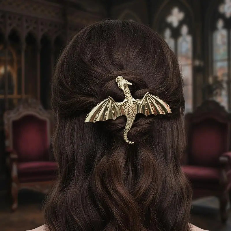 Vintage Viking Dragon Hairpin Fashionable And Elegant Women's Retro Nordic Norwegian Style Hair Accessory Gift Vue