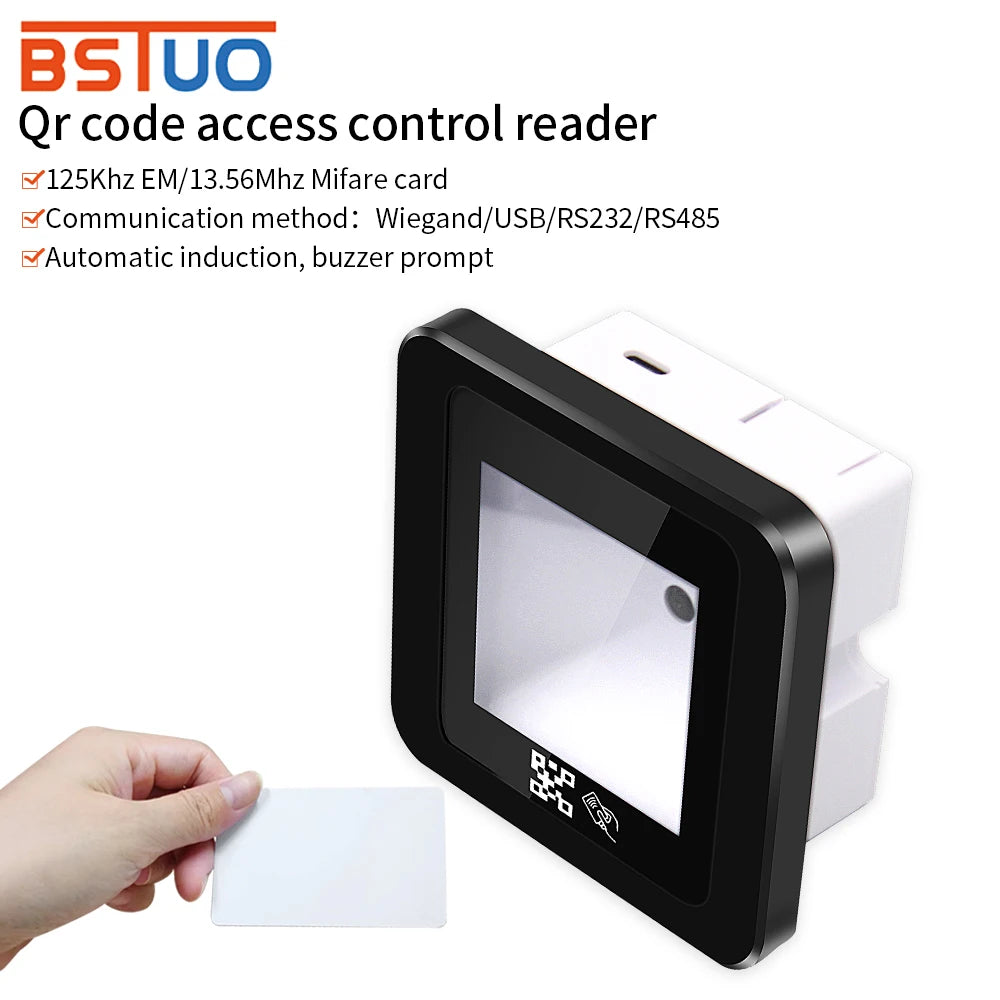 QR Code Scanners Barcode Access RFID Card Reader Embedded Fix-mount Dynamic 125Khz/13.56Mhz Engine USB WG RS232 1D/2D QR PDF417 Vue
