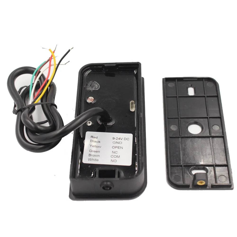 DC 9-18V Standalone IP66 Waterproof 125KHz RFID Proximity Card Reader Adjustable Relay for Access Control System 1000 Users Vue