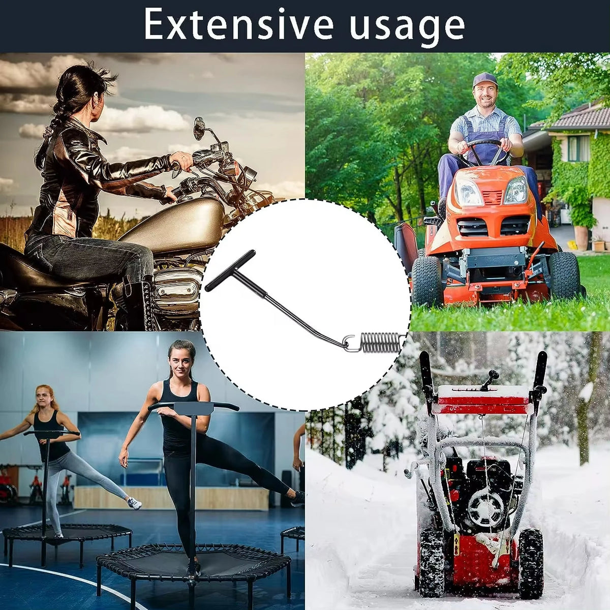 Motorcycle Exhaust Spring Hook T Shaped Handle Exhaust Pipe Spring Wrench Puller Installer Hook Tool Vue