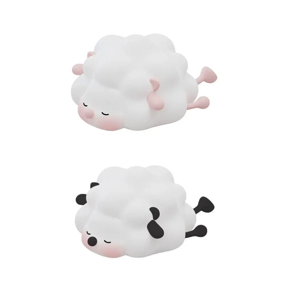 Touch Sensor Silicone Lamb Night Light Three Level Dimmable LED Sheep Night Lamp Ambient Lighting Timer Function Vue