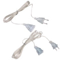 3 m EU US Plug Power Extension Cord 220V Transparent Cable For LED Fairy Lights Garland Holiday String Lights Multipurpose Vue US