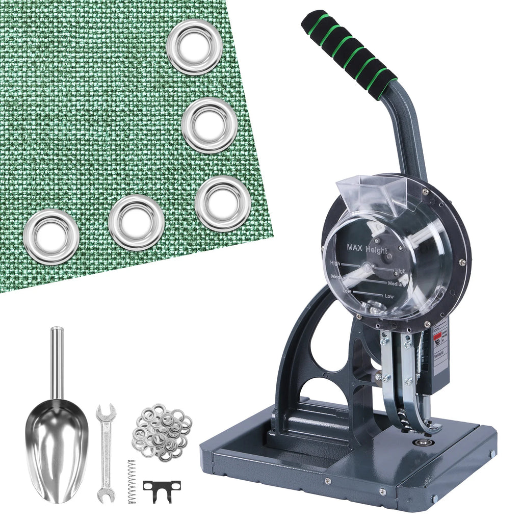 Semi-Auto 10mm Eyelet Press Machine + 5000 Metal Grommets Eyelet Press Machine Vue