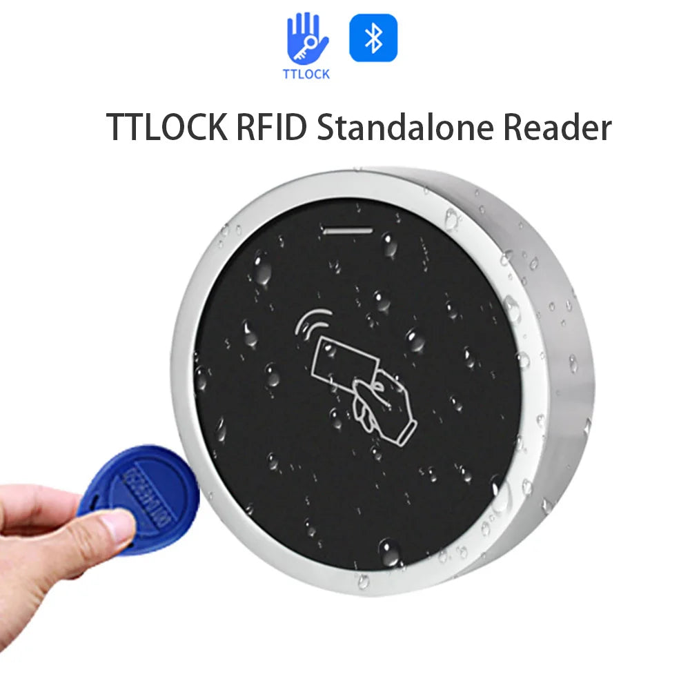 S7-BT TTLOCK Bluetooth RFID Access Control Keypad Smart Phone Entry Waterproof 13.56Mhz RFID Card Reader Door Gate Opener Vue