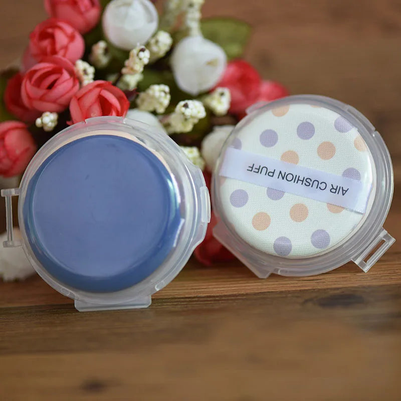 1/2pcs Clear Double-Layer Detachable Air Cushion Powder Puff Case Detachable Plastic Makeup Puff Storage Box With Dustproof Lid Vue