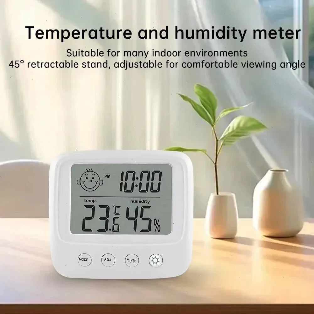 1pc New LCD Digital Temperature Humidity Meter Backlight Home Indoor Electronic Hygrometer Thermometer Weather Station Vue