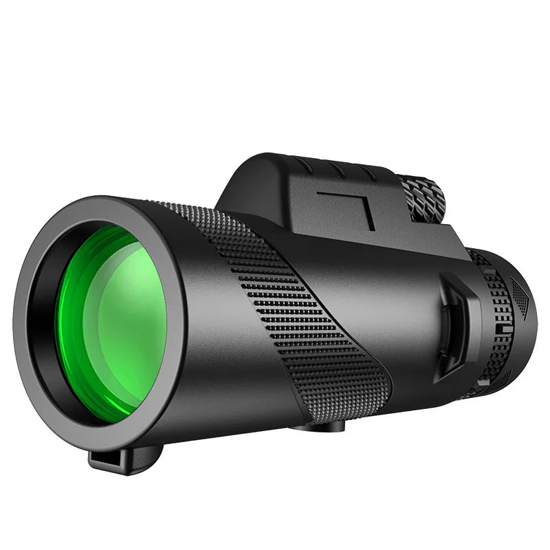 80x100 HD ZOOM Powerful Monocular Telescope Portable Binoculars Long Range Telescope Hunting Camping With Outdoor Camping Travel Vue BLACK