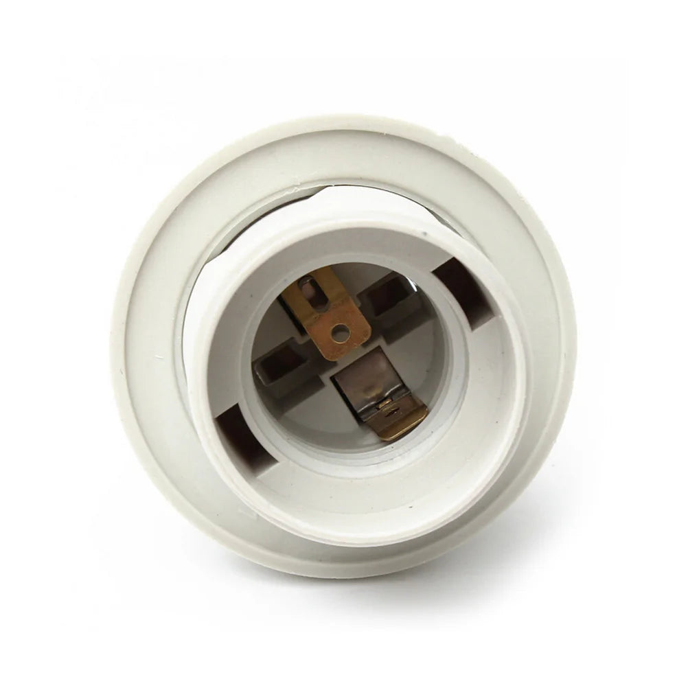 1PCS ES E27 M10 Light Bulb Lamp Holder Lampshade Collar Lighting Pendant Socket Screw 2 Colors Vue