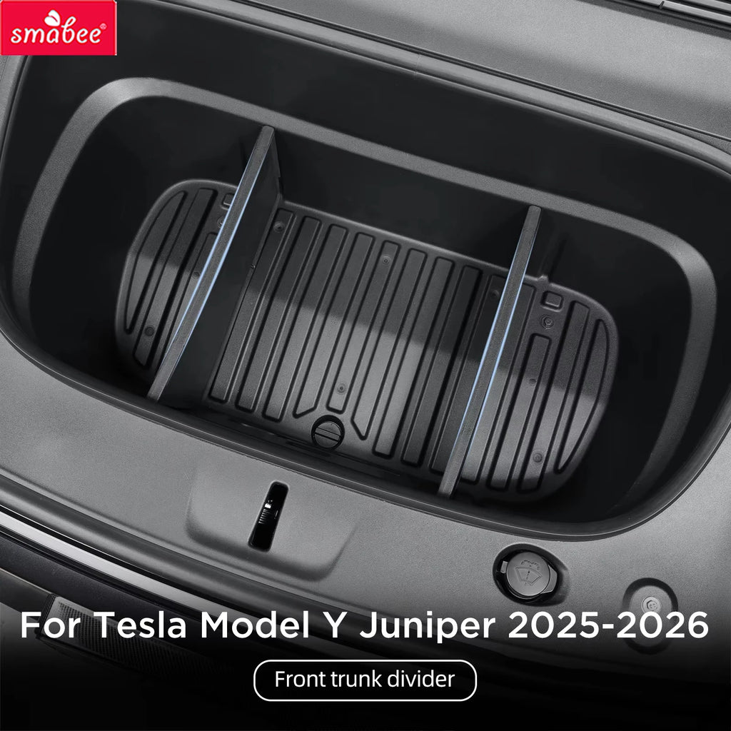 Smabee for Tesla Model Y Juniper/Model YL 2025 2026 Car Front Trunk Interval ABS Combination Partition Front Spare Box Organizer Vue
