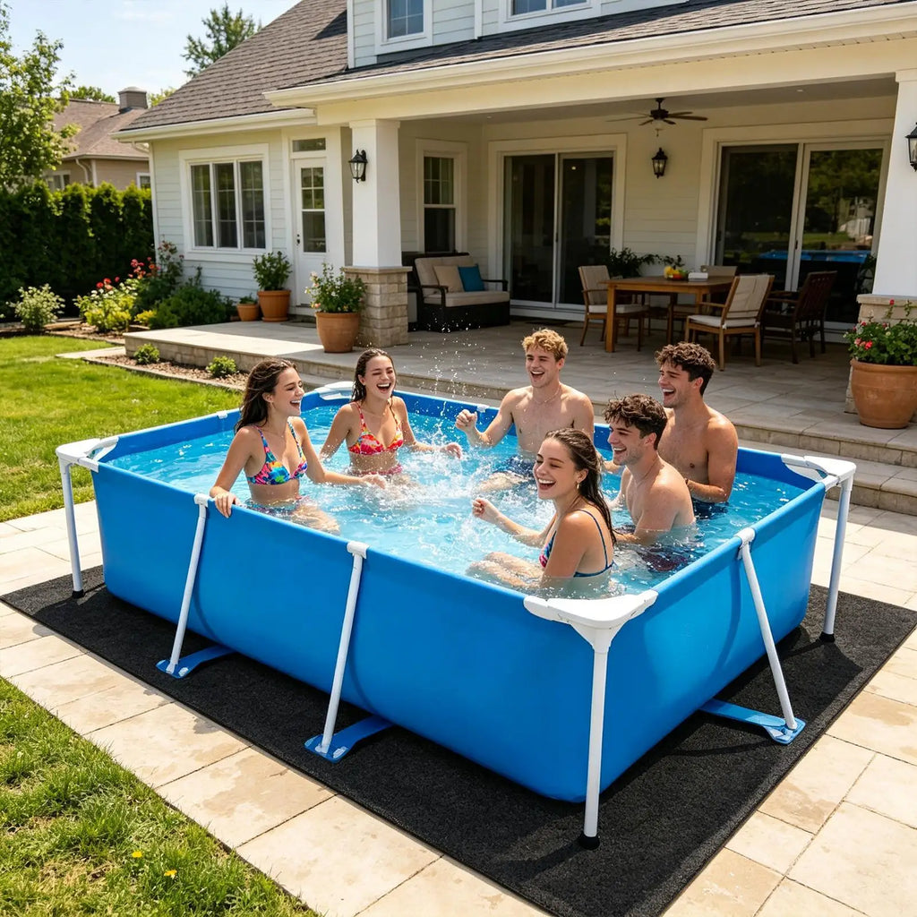 Pool Liner Portable Thickened Heavy Duty Puncture Proof Mat for Home Backyard Lawn Patio Resort Hotel Leisure Villas Community Vue