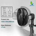 Aquarium Cooling Fan Clip On Marine Coral Tank Temperature Controller Fish Tank Chiller Water Cooling System 360 Rotating Vue 1PC