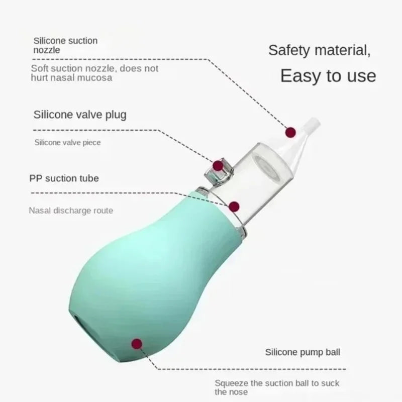 vvocci Baby Nasal Aspirator Professional Syringe Nose Cleaner Nasal Irrigator Baby Nose Washing for Children Care Tool Gifts Vue