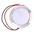 12V Round Shape Motorhome LED Lights 200LM Auto Dome Reading Lamp 1.8W 24 SMT LED Panel RV Ceiling Lamp for Boat Camping Trailer Vue Warm Light