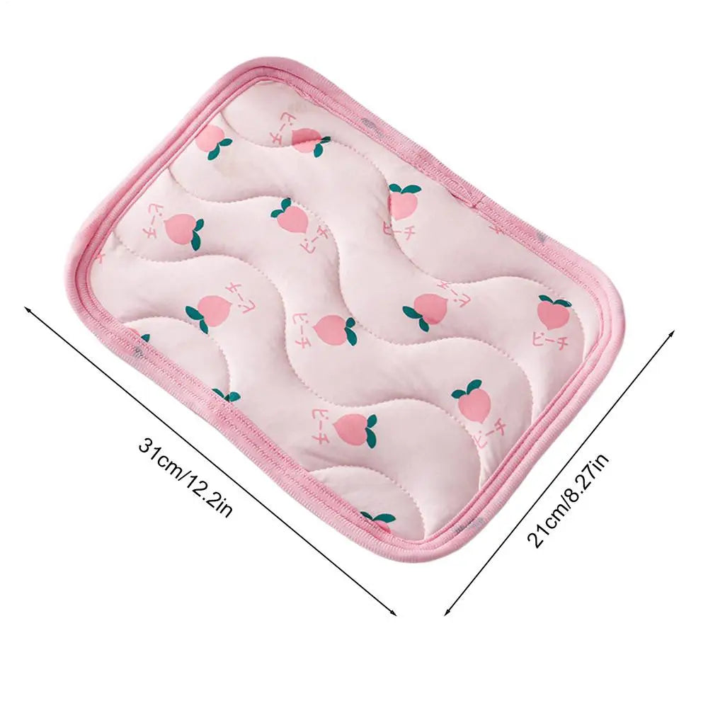 31x21cm Soft Portable Breathable Cat Cooling Mat, Summer Pet Cool Blanket for Dog, Travel Car Camping Outdoor Kennel Home Use Vue A