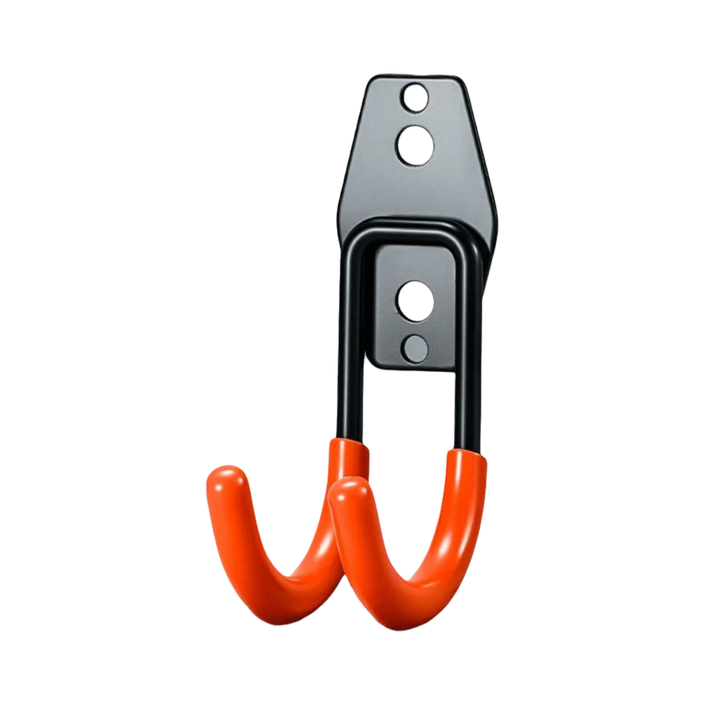 Hanger Hooks Heavy Duty Bike Wall Mount Solid Steel Anti-Slip Coating Garage Hook U Hooks Metal Wall Mount Hanger Garage Storage Vue Red S