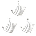 3PCS Practical Stainless Steel Small Hanging Rack Draining Wall Mounted Draining Sponge Rack Expansion Space Soap Dish Bathroom Vue 3PCS
