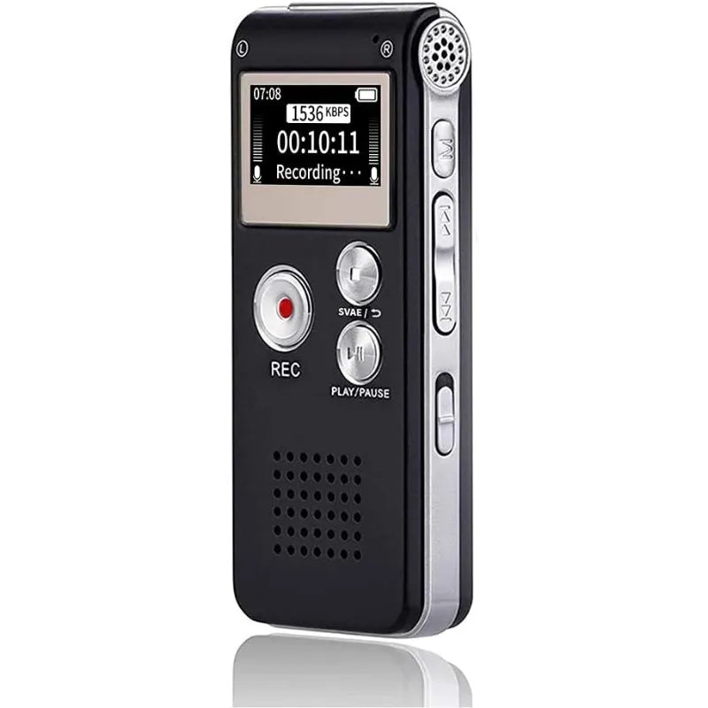 Digital Voice Recorder Voice Activated Recorder Mini Voice Recorder Upgraded Small Audio Recorder with MP3&USB for Lectures Vue