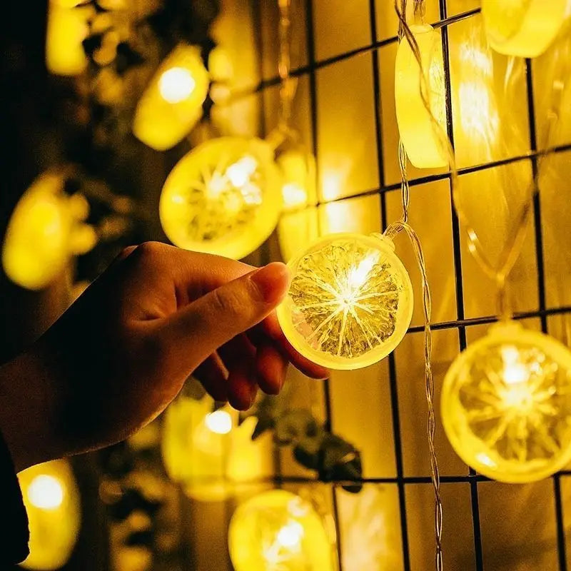 3M 20 Led Lemon String Lights Indoor Atmosphere Birthday Decoration Girl Room Battery Lights Outdoor Waterproof Outdoor 033 Vue