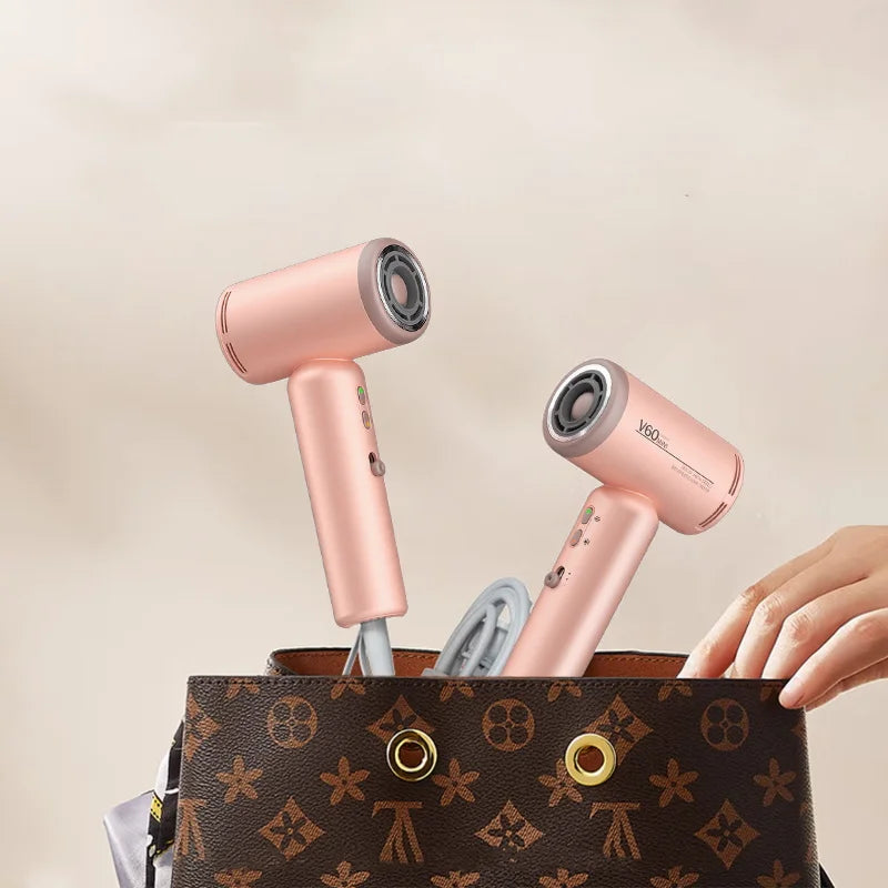 XMSJ Mini 1400W Negative Ion Travel Hair Dryer | Portable Portable Hair Dryer Vue