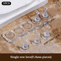Non-Magnetic Acrylic Cartoon Bear Love Shape Nail Stand False For Cat Eye Gel Press On Nails Display Stand Tips Holder Vue A2