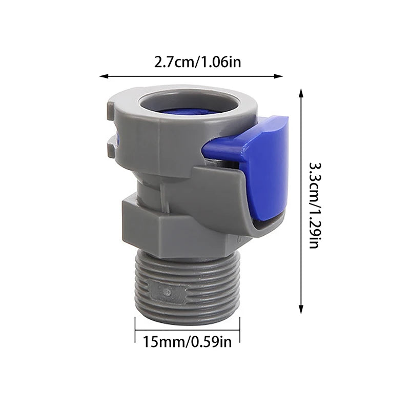 1/3/5PCS M10 To M15*1 Quick Connect Hose Connector Kitchen Faucet Hose Connector Water Hose Pipe Tap Connector Faucet Adapter Vue