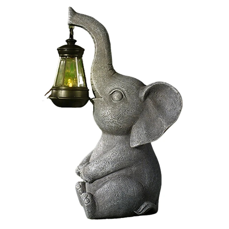 Elephant Resin Outdoor Garden Ornament Patio Yard Table Decor For Party Centerpiece Gift For All Ages Vue
