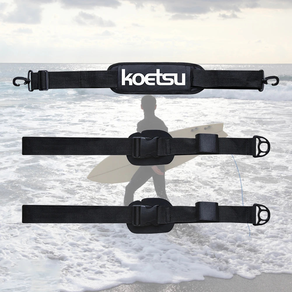 Professional SUP Paddle Board Carry Strap Adjustable Kayak Shoulder Sling Surfboard Carrying Belt High Density Webbing Vue