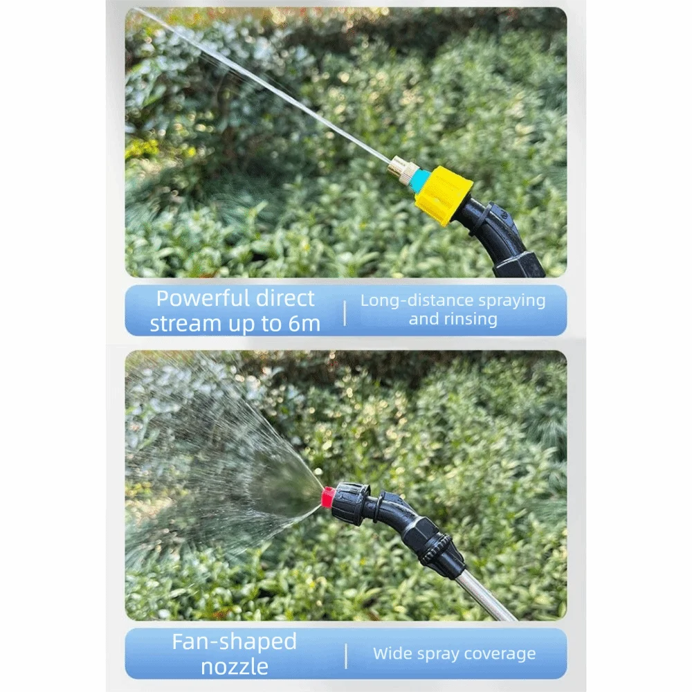 2/3/5m Pipe Electric Sprayer Wand Adjustable Nozzle Rechargeable Garden Sprayer Wand High-Pressure Multi Hole Nozzle Vue