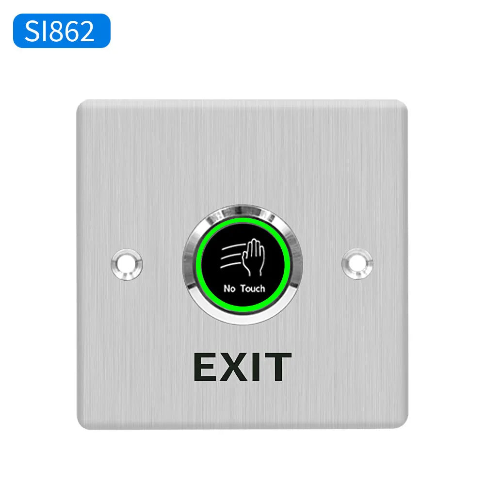 Contactless Infrared No Touch Exit Button IR Door Lock Release Switch Metal Button for Access Control System Outdoor Waterproof Vue SI862