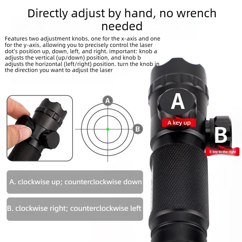 Bow and Arrow Laser Sight Alloy Material High Precision Bow and Arrow Accessories Outdoor Shooting Waterproof Lightweight Vue