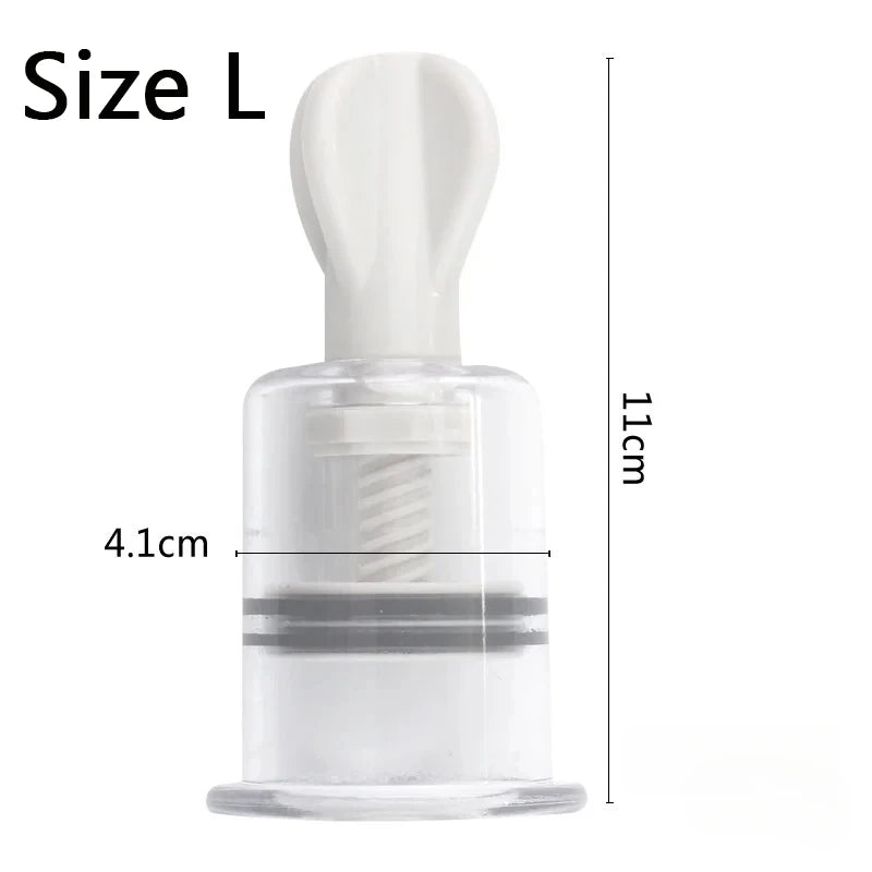 Vacuum Suction Cupping Cup Nipple Enhancer Massage Cans Plastic Vue L
