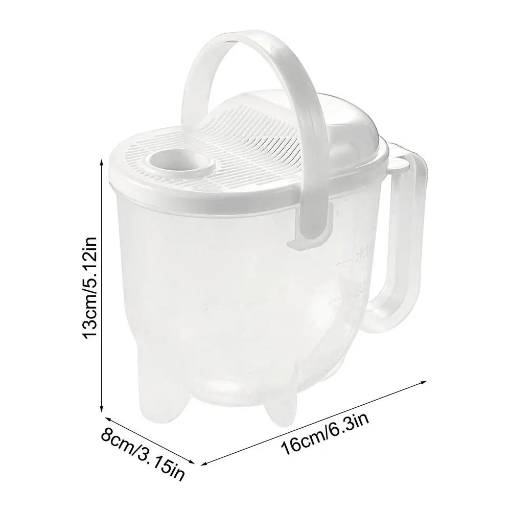PET Colander Rice Washer Drain Basket Fruit Bowl Washing Drain Basket With Lid Handle Washing Basket Home Kitchen Organizer Vue A