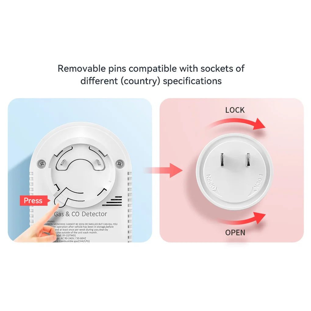 XY-CGTW01 Mini CO Detector Portable Carbon Monoxide Tester Multifunctional Air Quality Monitor Temperature and Humidity Meter Vue