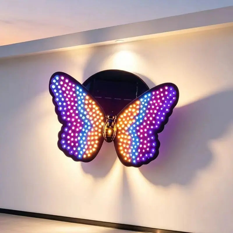 Solar LED Color Changing Butterfly Lawn Light with Dynamic Flashing Effect for Garden Yard Patio Pathway Decoration Vue