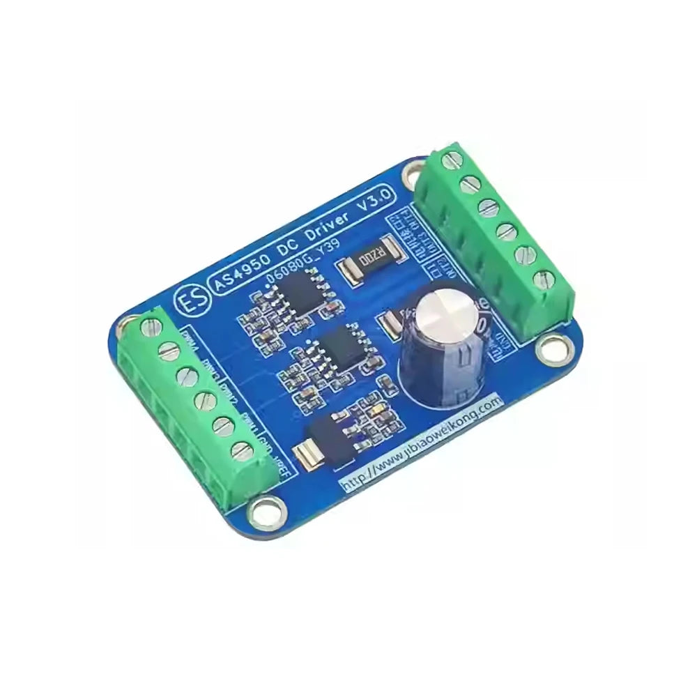 S4950 Full Bridge/Needle Dual Channel H Bridge High-power DC Brush Step Motor Drive Module DC8-40V 3A Step Motor Drive Board Vue Type1