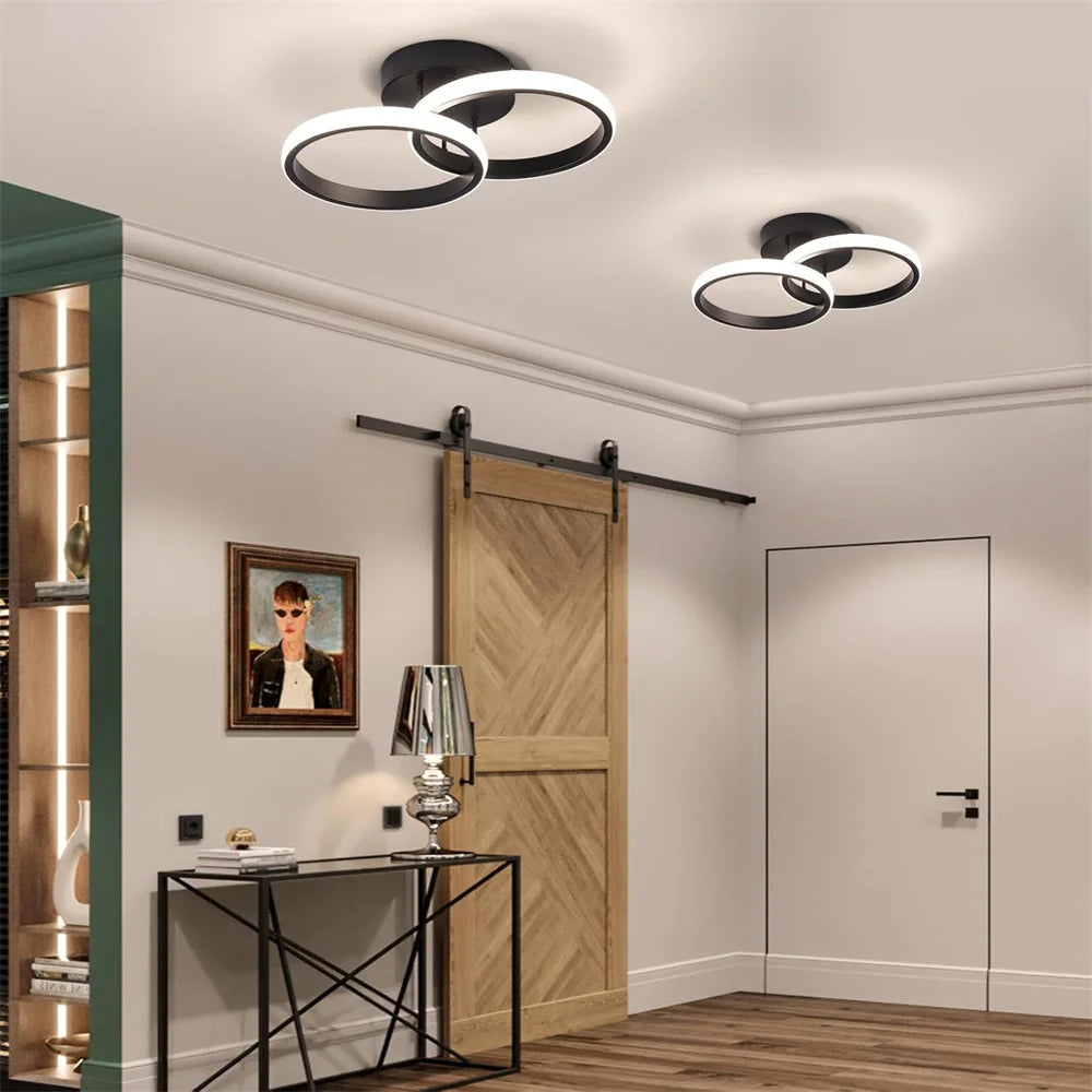 Modern Style LED Ceiling Lamp Geometric Shape Aisle Corridor Light Wall Light Kitchen/Bedroom Lighting 110V White/Warm Light Vue