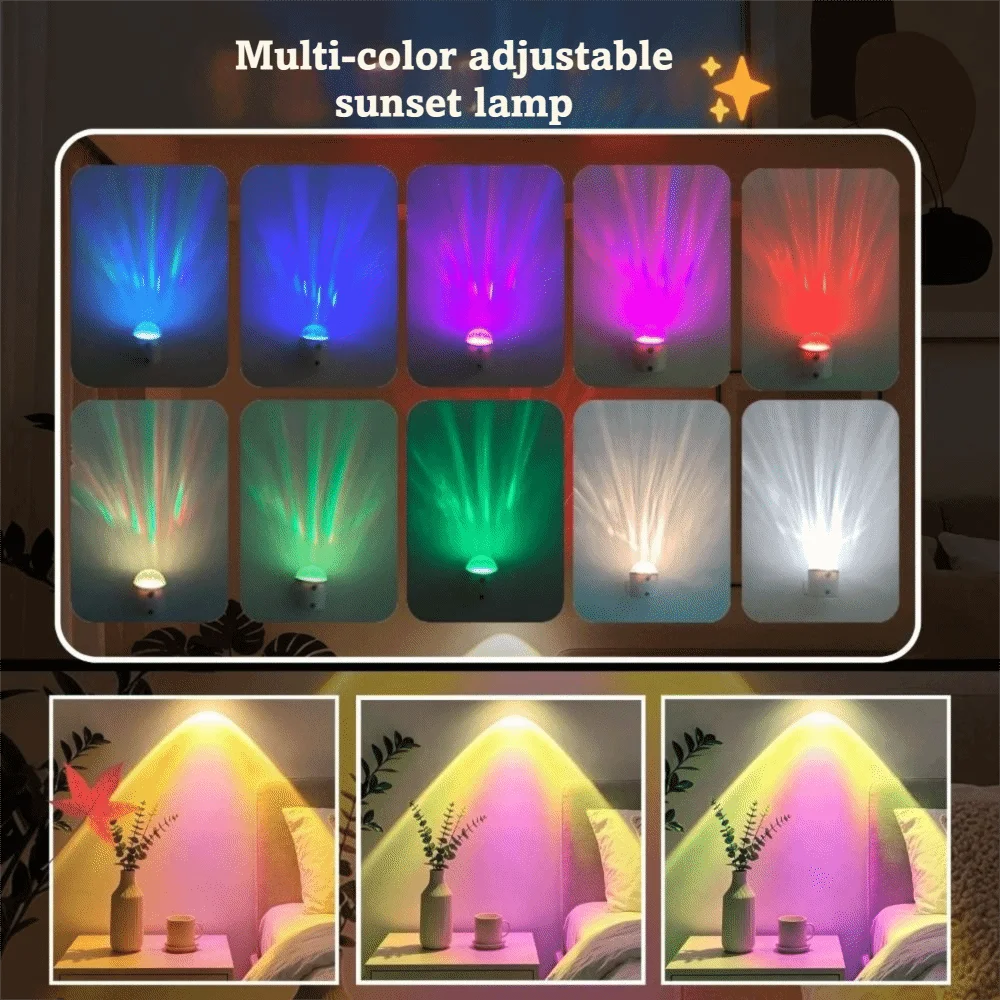 No Wiring Rechargeable Spotlight No Drilling Wireless Remote Magnetic Wall Lamp Rechargeable Hill Shape Ambient Night Light Vue