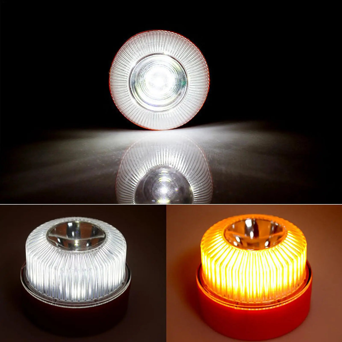 LED Strobe Lights for Trucks Magnetic LED Auto Auxiliary Parts with Battery Car Warning Light for Trailer Tow Service Work Vue