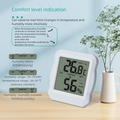Digital Display Temperature and Humidity Meter -10℃-50℃ Thermometer 10~99%RH Hygrometer Indoor Electronic Thermometer Hygrometer Vue Default Title