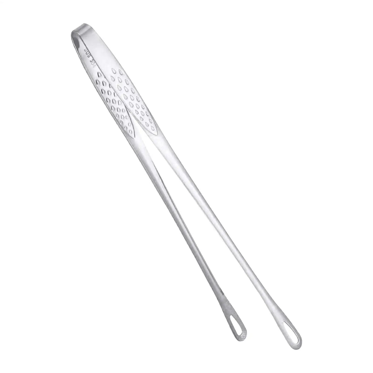Outdoor Grill Tongs 24cm Grill Stainless Steel Nonslip Bakery Food Tong Portable Steak Clamp with Comfortable Grip Kitchen Food Vue