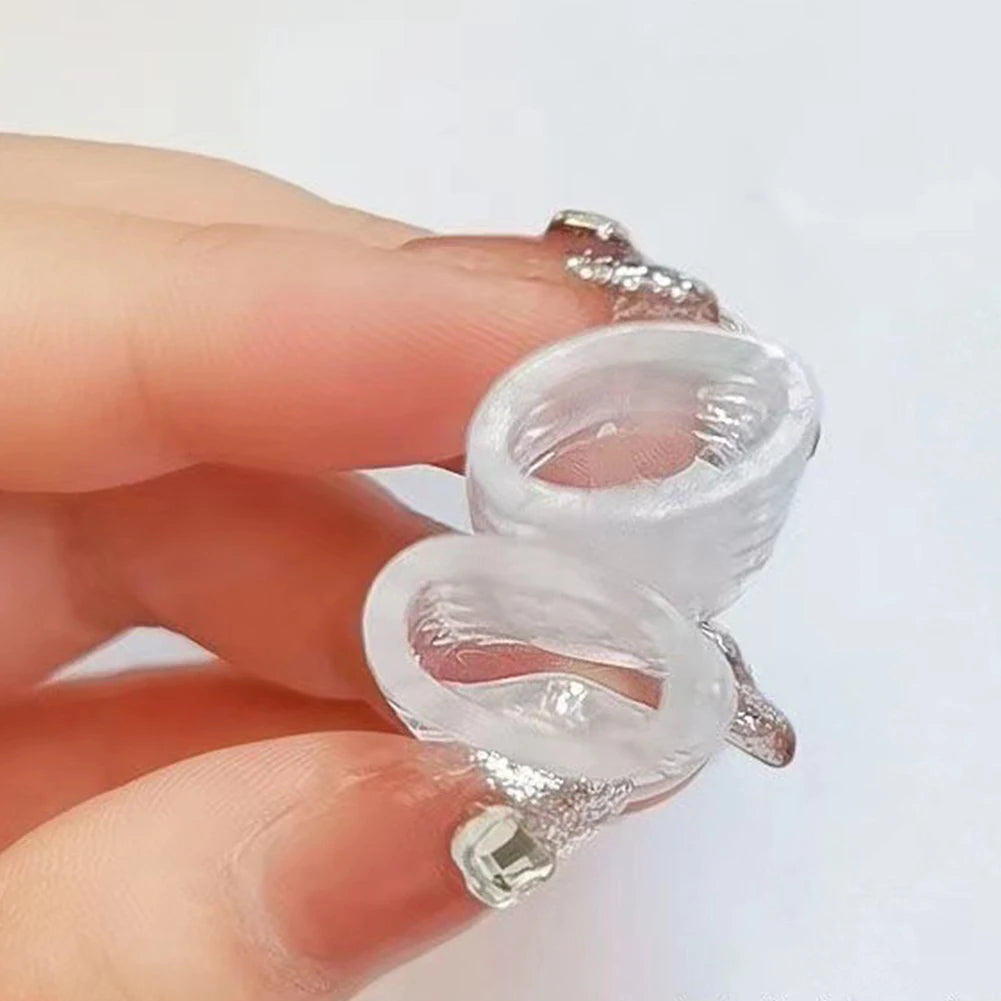 2-10Pcs Toe Protection for Men Women Relief Pain Silicon Resin Toe Caps Cover Transparent Sweatproof Wear-Resistant Protectors Vue