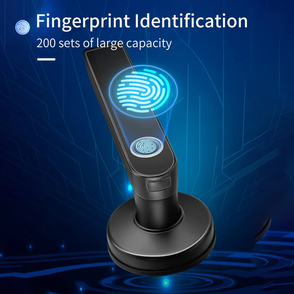 M5 Tuya BLE Fingerprint Door Lock Smart Digital Electronic Lock with Password/Key/IC Card(Optional)/ Smartlife/ Tuya APP Unlock Vue