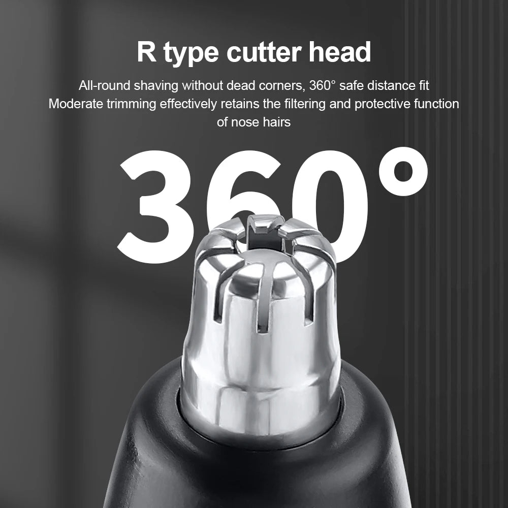 Electric Nose Hair Trimmer USB Rechargeable Digital Multifunctional Face Shaver Lips Eyebrows Hair Remover Razor Vue