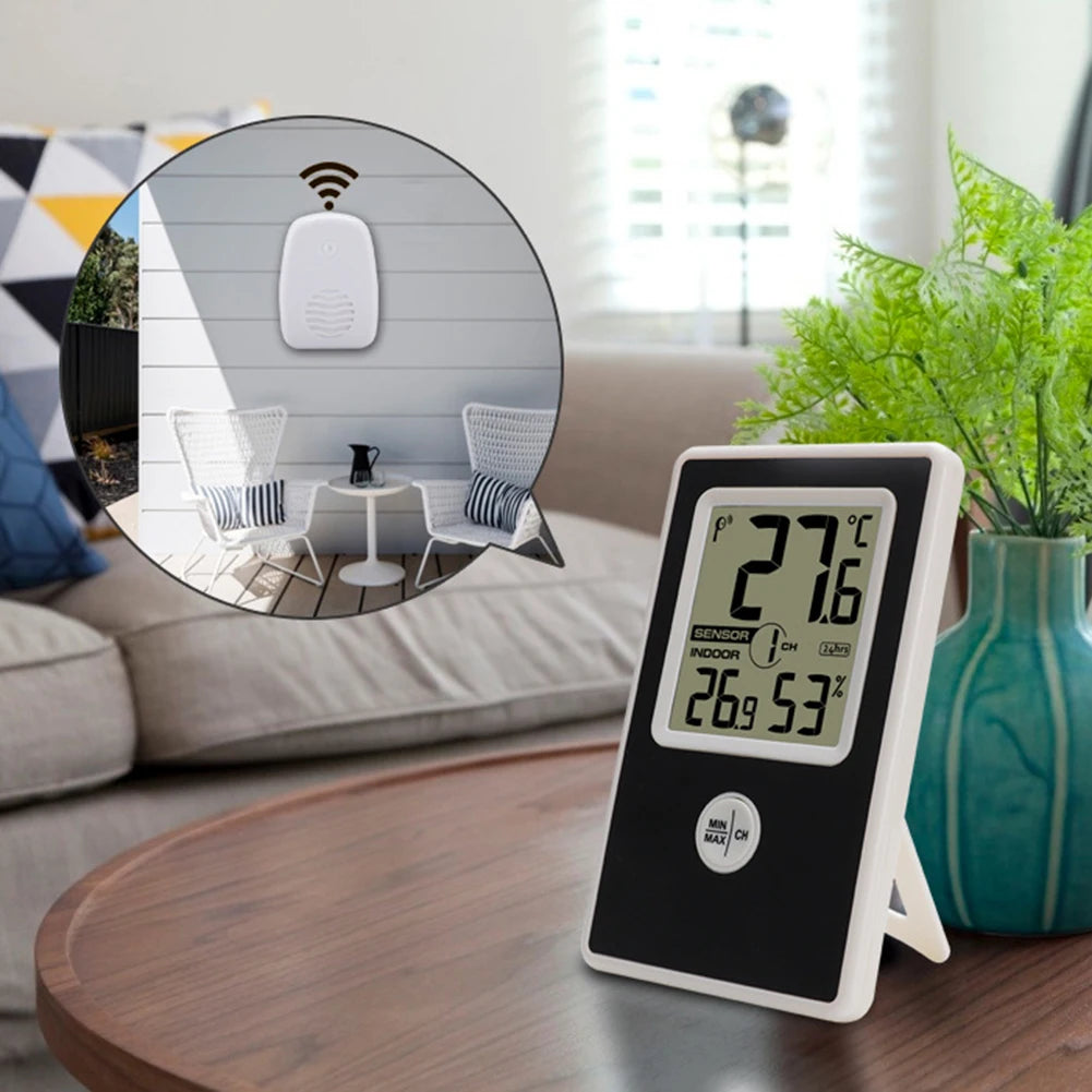 ALLOYSEED Wireless Indoor Outdoor Thermometer Hygrometer Thermometer Hygrometer Vue