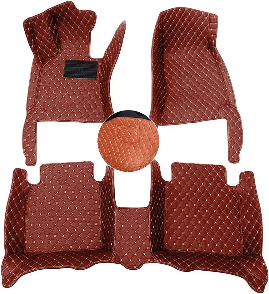 For BMW 4 Convertible F33 G23 2013-2024 Years 4Doors Auto 5D Custom Car Floor Mats Carpets Auto Carpets Foot Coche Accessorie Vue 2021-2024 G23 A-brown