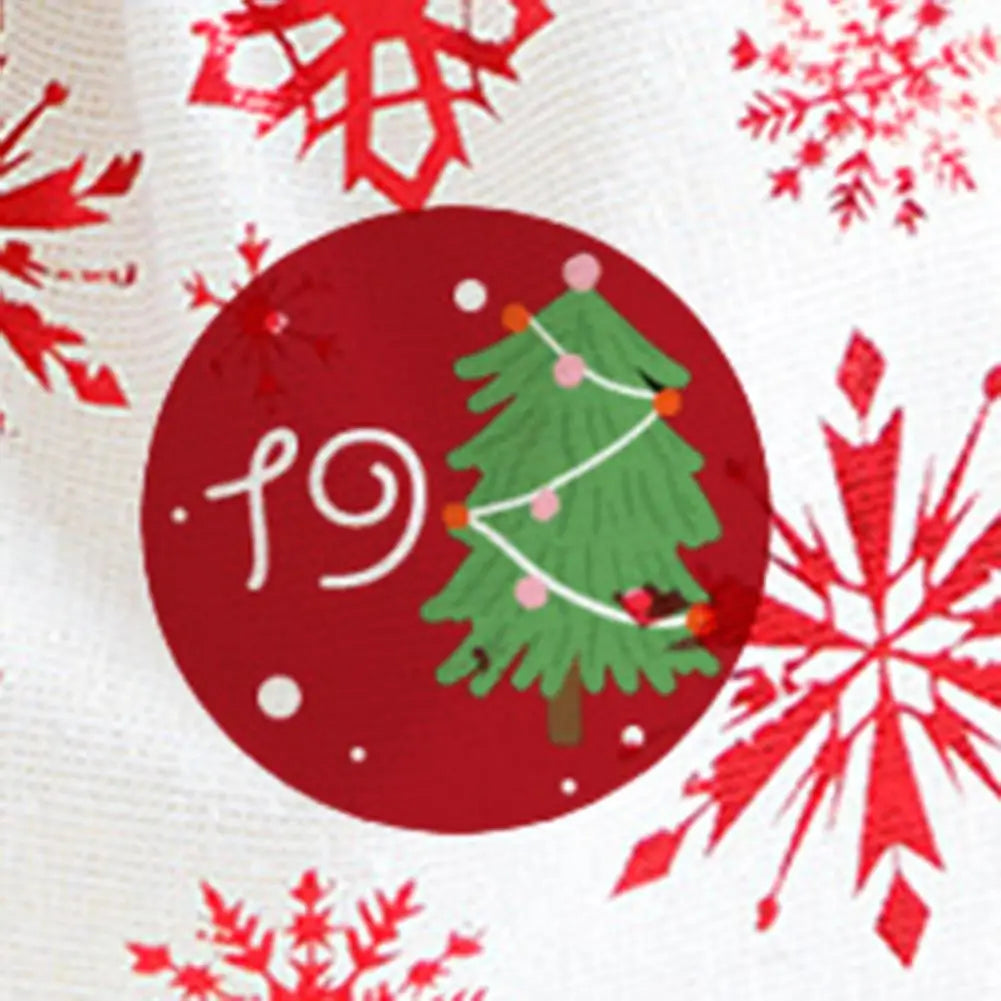 Christmas Countdown Stickers Advent Calendar Number Labels 1-24 Number Round Sealing Stickers Xmas Navidad Natal New Year Decor Vue